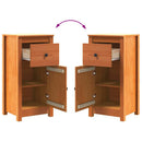 Sideboard Voks brun 39 x 34,5 x 80 cm Massiv fyrretræ
