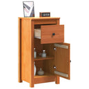 Sideboard 2 pcs Voks brun 39 x 34,5 x 80 cm Massiv fyrretræ