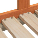 Hundeseng 105,5 x 75,5 x 28 cm Massivt fyrretræ Voksbrun
