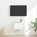 TV vægskab Vægmonteret Hvid 39 x 31 x 29,5 cm Konstrueret træ