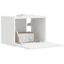 TV vægskab Vægmonteret Hvid 39 x 31 x 29,5 cm Konstrueret træ