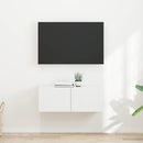 TV vægskab 2 pcs Hvid 39 x 31 x 29,5 cm Konstrueret træ