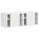 TV vægskab 2 pcs Hvid 39 x 31 x 29,5 cm Konstrueret træ