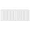 TV vægskab 2 pcs Hvid 39 x 31 x 29,5 cm Konstrueret træ