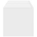 TV vægskab 2 pcs Hvid 39 x 31 x 29,5 cm Konstrueret træ