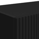 TV vægskab 2 pcs Sort 39 x 31 x 29,5 cm Konstrueret træ