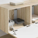 TV vægskab 2 pcs Sonoma 39 x 31 x 29,5 cm Konstrueret træ