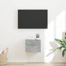 TV vægskab Vægmonteret Beton 39 x 31 x 29,5 cm Konstrueret træ