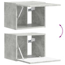 TV vægskab Vægmonteret Beton 39 x 31 x 29,5 cm Konstrueret træ