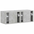 TV vægskab 2 pcs Beton 39 x 31 x 29,5 cm Konstrueret træ