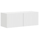 TV vægskab 2 pcs Gloss Hvid 39 x 31 x 29,5 cm Konstrueret træ