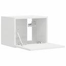 TV vægskab 2 pcs Gloss Hvid 39 x 31 x 29,5 cm Konstrueret træ