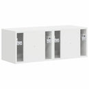 TV vægskab 2 pcs Gloss Hvid 39 x 31 x 29,5 cm Konstrueret træ