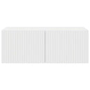 TV vægskab 2 pcs Gloss Hvid 39 x 31 x 29,5 cm Konstrueret træ