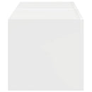 TV vægskab 2 pcs Gloss Hvid 39 x 31 x 29,5 cm Konstrueret træ