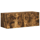 TV vægskab 2 pcs Røget eg 39 x 31 x 29,5 cm Konstrueret træ