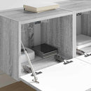 TV vægskab 2 pcs Grå Sonoma 39 x 31 x 29,5 cm Konstrueret træ