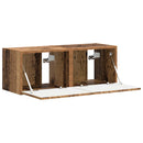 TV vægskab 2 pcs Gammelt træ 39 x 31 x 29,5 cm Konstrueret træ