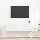 TV vægskab 2 pcs Hvid 60 x 31 x 29,5 cm Konstrueret træ