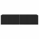TV vægskab 2 pcs Sort 60 x 31 x 29,5 cm Konstrueret træ
