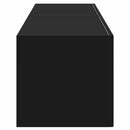 TV vægskab 2 pcs Sort 60 x 31 x 29,5 cm Konstrueret træ