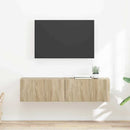 TV vægskab 2 pcs Sonoma 60 x 31 x 29,5 cm Konstrueret træ