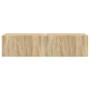 TV vægskab 2 pcs Sonoma 60 x 31 x 29,5 cm Konstrueret træ