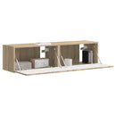 TV vægskab 2 pcs Sonoma 60 x 31 x 29,5 cm Konstrueret træ