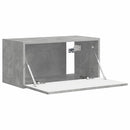 TV vægskab Vægmonteret Beton 60 x 31 x 29,5 cm Konstrueret træ