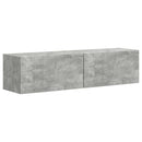 TV vægskab 2 pcs Beton 60 x 31 x 29,5 cm Konstrueret træ
