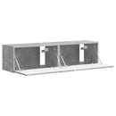 TV vægskab 2 pcs Beton 60 x 31 x 29,5 cm Konstrueret træ
