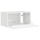 TV vægskab Gloss Hvid 60 x 31 x 29,5 cm Konstrueret træ