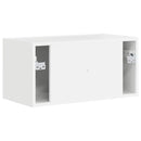 TV vægskab Gloss Hvid 60 x 31 x 29,5 cm Konstrueret træ
