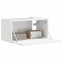 TV vægskab Gloss Hvid 60 x 31 x 29,5 cm Konstrueret træ
