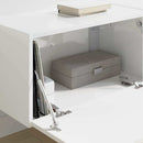 TV vægskab 2 pcs Gloss Hvid 60 x 31 x 29,5 cm Konstrueret træ