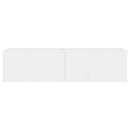 TV vægskab 2 pcs Gloss Hvid 60 x 31 x 29,5 cm Konstrueret træ