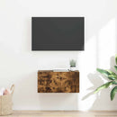 TV vægskab Røget eg 60 x 31 x 29,5 cm Konstrueret træ