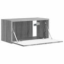 TV vægskab Grå Sonoma 60 x 31 x 29,5 cm Konstrueret træ