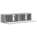 TV vægskab 2 pcs Grå Sonoma 60 x 31 x 29,5 cm Konstrueret træ