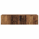 TV vægskab 2 pcs Gammelt træ 60 x 31 x 29,5 cm Konstrueret træ