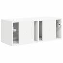 TV vægskab Vægmonteret Hvid 78,5 x 31 x 29,5 cm Konstrueret træ