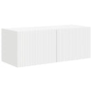 TV vægskab 2 pcs Hvid 78,5 x 31 x 29,5 cm Konstrueret træ