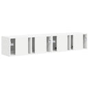 TV vægskab 2 pcs Hvid 78,5 x 31 x 29,5 cm Konstrueret træ
