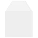 TV vægskab 2 pcs Hvid 78,5 x 31 x 29,5 cm Konstrueret træ