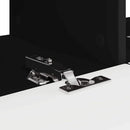 TV vægskab 2 pcs Sort 78,5 x 31 x 29,5 cm Konstrueret træ