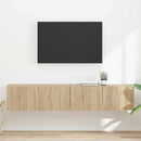 TV vægskab 2 pcs Sonoma 78,5 x 31 x 29,5 cm Konstrueret træ