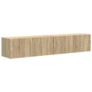 TV vægskab 2 pcs Sonoma 78,5 x 31 x 29,5 cm Konstrueret træ