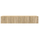 TV vægskab 2 pcs Sonoma 78,5 x 31 x 29,5 cm Konstrueret træ