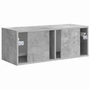 TV vægskab Beton 78,5 x 31 x 29,5 cm Konstrueret træ