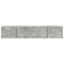 TV vægskab 2 pcs Beton 78,5 x 31 x 29,5 cm Konstrueret træ